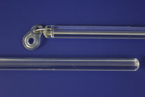 48" 1/2" Fluted Acrylic Baton with S.S. "D" Ring and Adapter