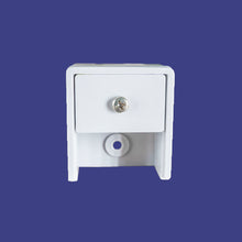 Load image into Gallery viewer, Plastic End Cap for Cubicle with Gate in WHITE FINISH
